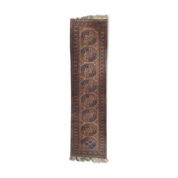 Tapis vintage Afghan du 20éme siécle couloir 88X329 CM