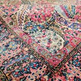 Antique Handmade Middle Eastern Kerman Rug 3.9' x 6.9' (120 cm x 211 cm), 1920s - 1L15