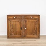 Buffet en bois massif Art Déco des années 1930