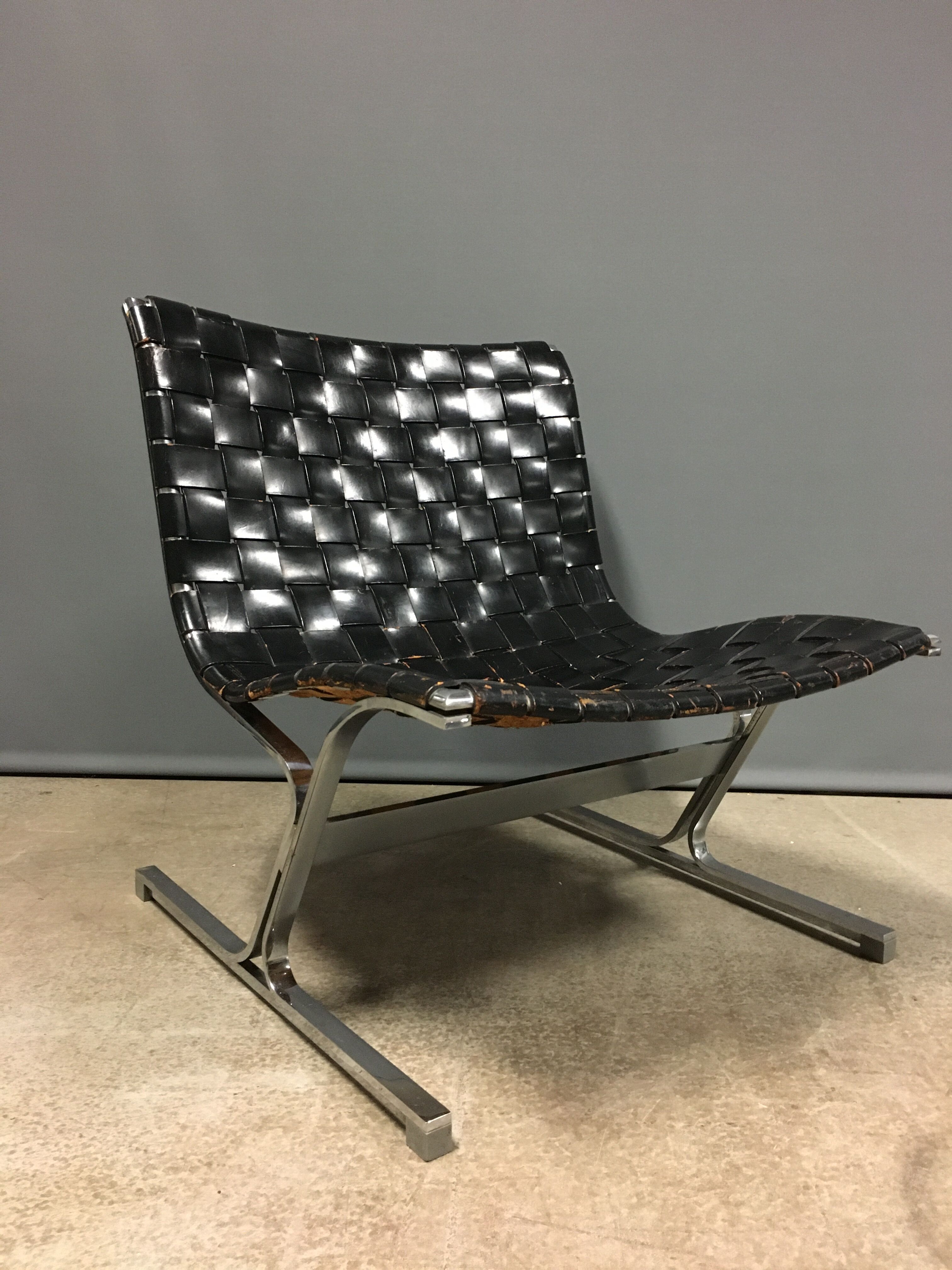 A pair of ross littel luar lounge chairs for icf de padova, italy, 1965