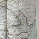 Carte ancienne Péninsule des Balkans 69x54cm