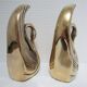 Pair of bookends vintage brass swans