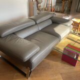 Roche Bobois 3-seater leather sofa