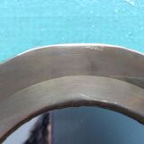 Round brass mirror 19cm