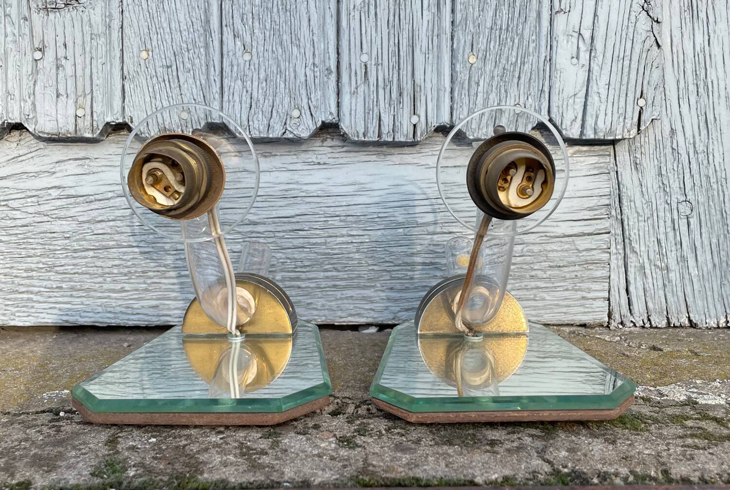 A pair of Venetian Murano wall sconces