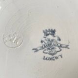 6 Longwy Ironstone Flat Plates, Lorraine Pattern