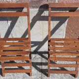 Foldable wooden chairs from the 50s