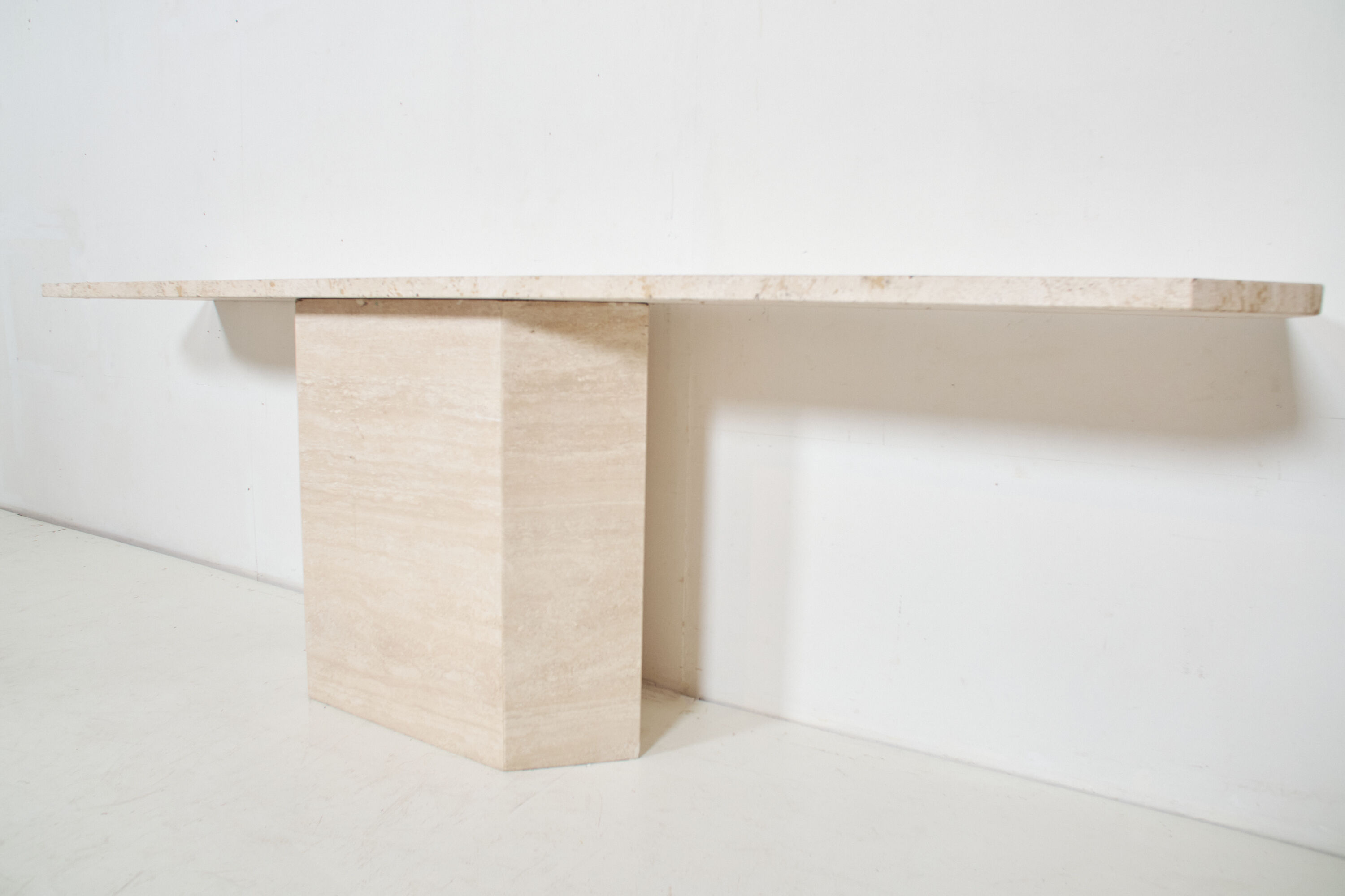 Italian travertine console 1970