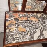 Coiffeuse art deco en acajou miroir triptyque