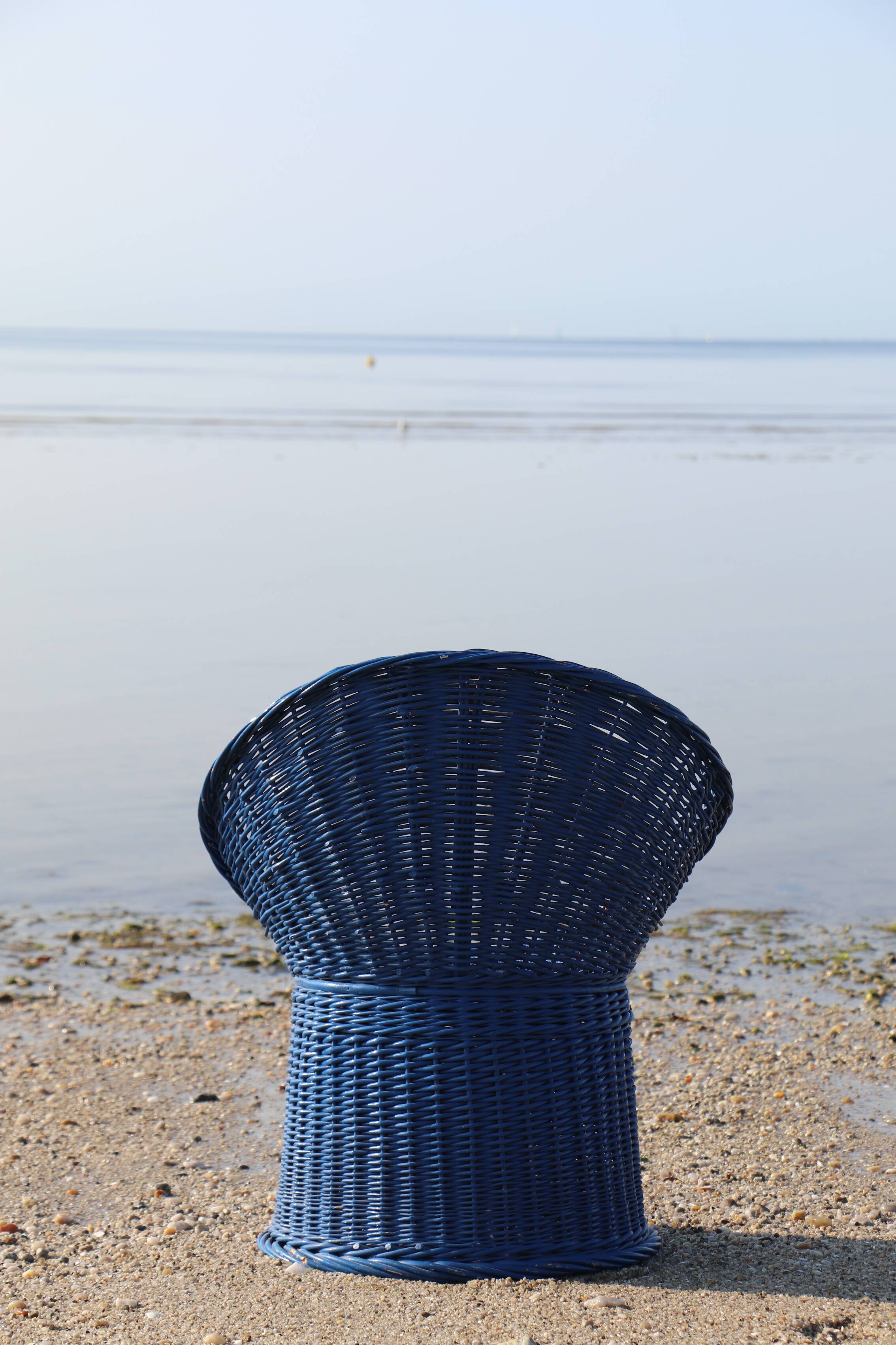 Wicker armchair, basketry – Ouessant - Brittany
