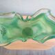 Vase en verre de Murano vert, Italie
