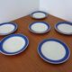 Swedish Stoneware Koka Plates by Hertha Bengtson for Rörstrand, 1960s, Set of 6