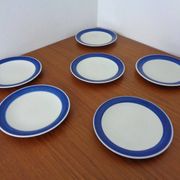 Swedish Stoneware Koka Plates by Hertha Bengtson for Rörstrand, 1960s, Set of 6
