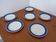 Swedish Stoneware Koka Plates by Hertha Bengtson for Rörstrand, 1960s, Set of 6