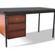 Florence Knoll desk signed Knoll – black lacquer – circa 1950