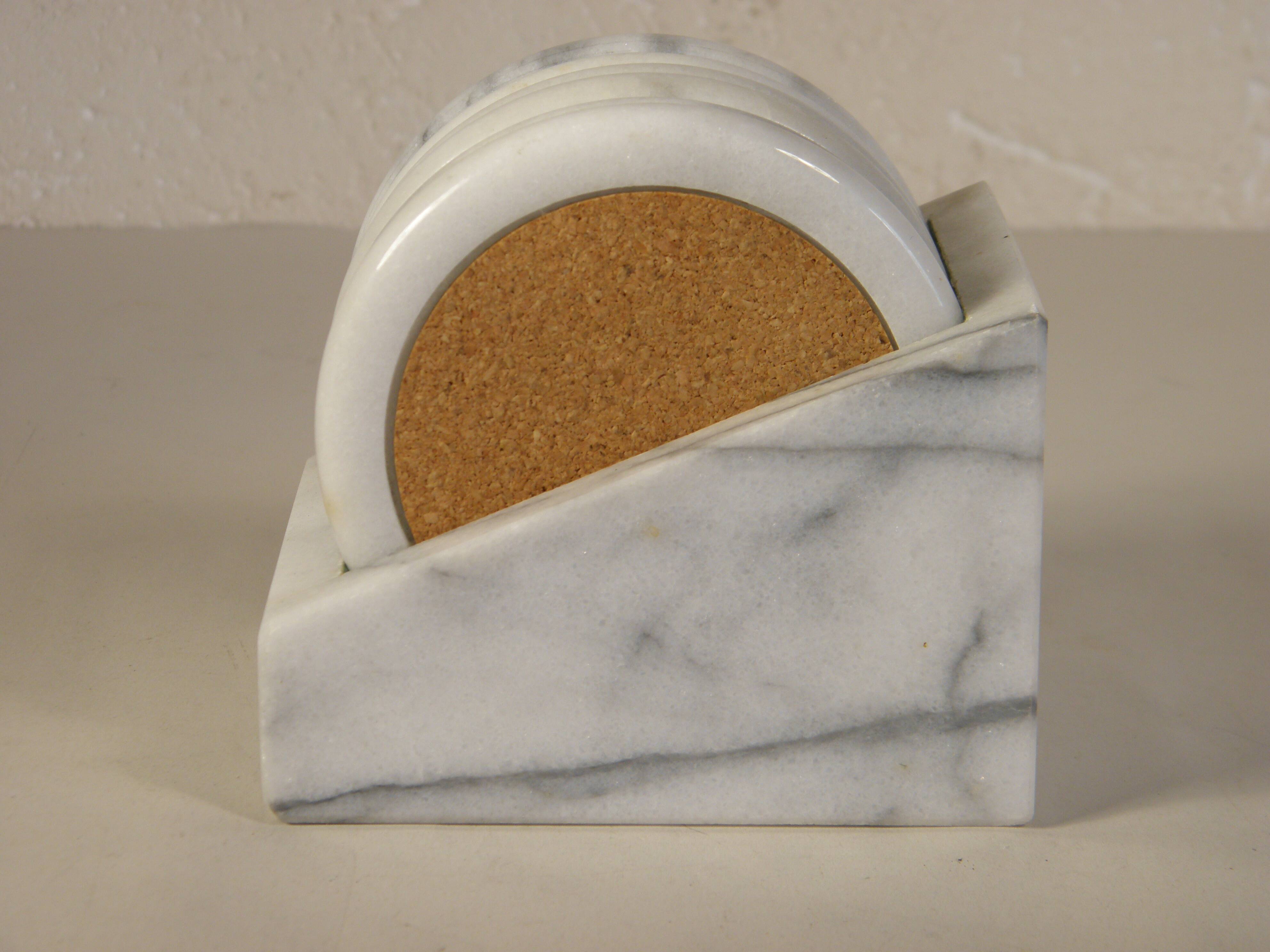 6 marble coasters
