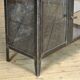 Armoire médicale vintage en verre et en fer, années 1950