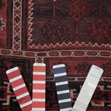 Vintage Turkish Oushak Rug Handwoven 95x235 cm