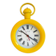 Horloge murale métal et verre années 80