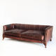 Vintage leather sofa. Edited by Mantellassi. Italy, 90s