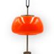 Oscar Torlasco, orange glass table / desk lamp, Prod. Lumi, 1960 ca.