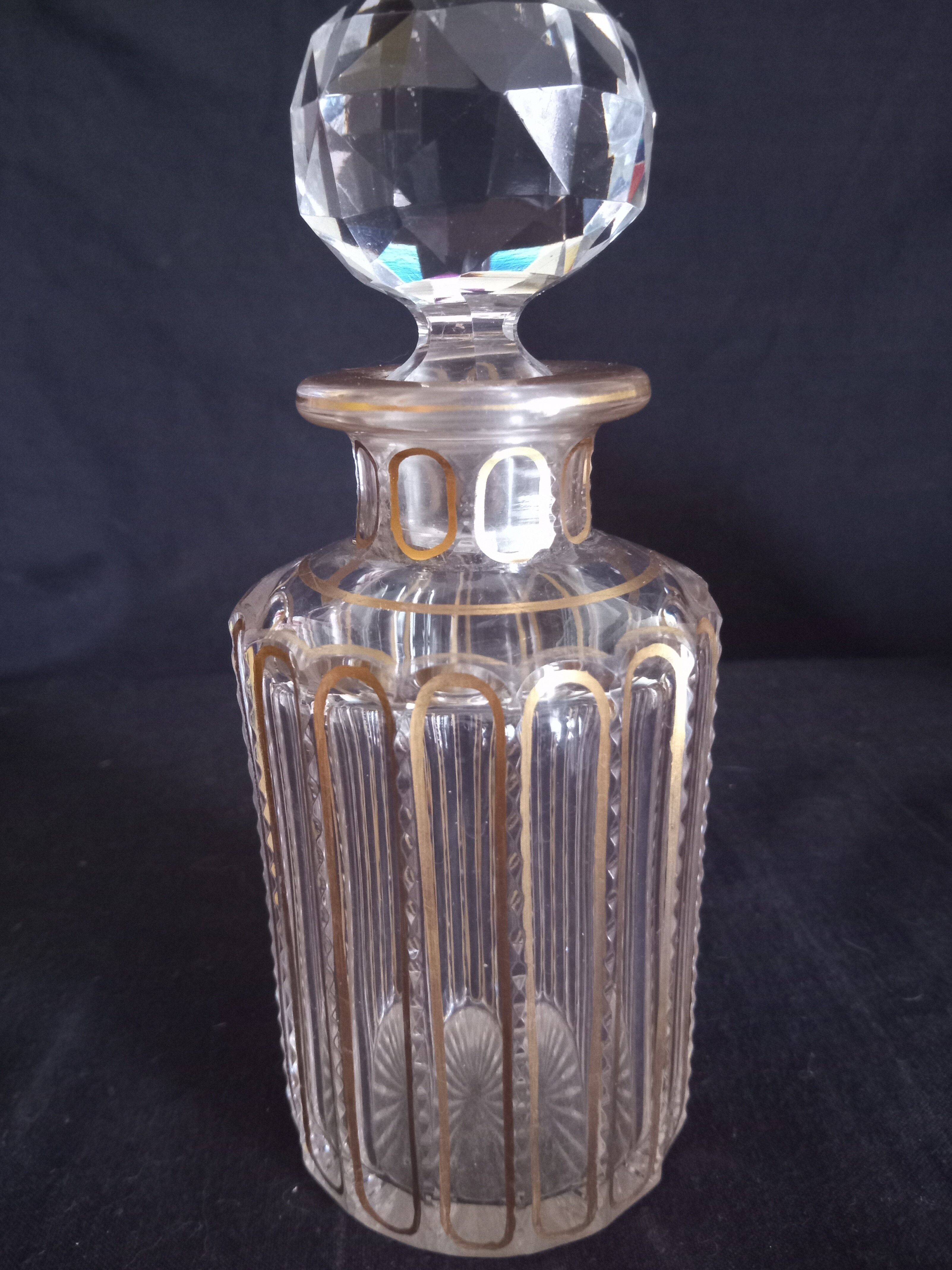 Ensemble de toilette en cristal de Baccarat modèle cannelures (avant 1936)
