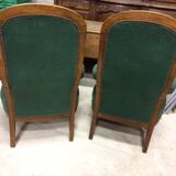 Pair of voltaire noyer armchair