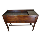 Very rare Napoleon III period system desk in solid oak circa 1850 stamped Stolzenberg