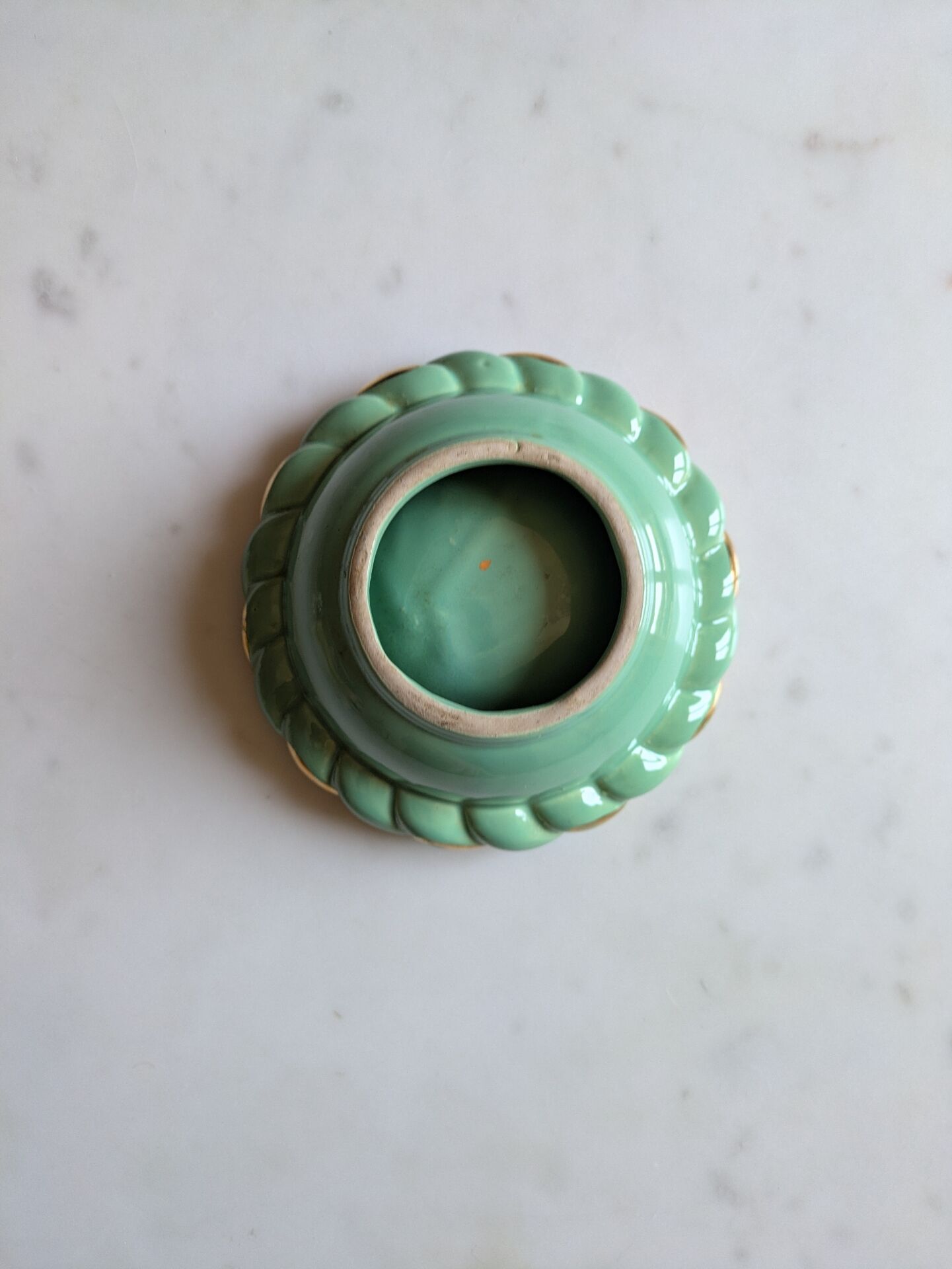Rare Mid Century glazed ceramic ashtray