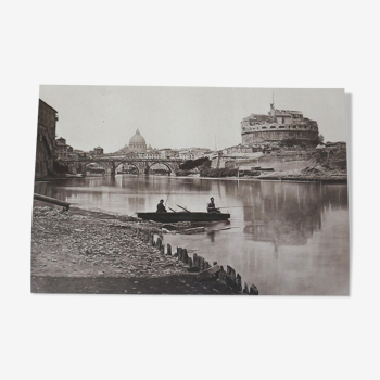 Photo Reproduction "View of Castel Sant'Angelo and Saint Peter" by Alinari