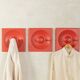 Schönbuch | Jürgen Lange – Space Age wall-mounted coat rack set, 1970s