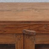 Old wooden cabinet display case with two doors