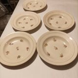 Lot de 5 assiettes Labrut et cie