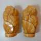 pair of vases in faience Saint Clement slurry art deco