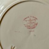 6 assiettes en terre de fer
