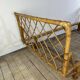 Vintage rattan and bamboo bed 1960s