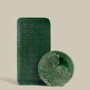Set de 4 assiettes et 1 plat Verde