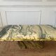 Table basse en marbre vert vintage