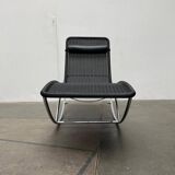 Vintage chaise longue model S 828 in tubular steel by Torben Skov for Thonet, 1980s.