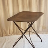 Folding old garden table