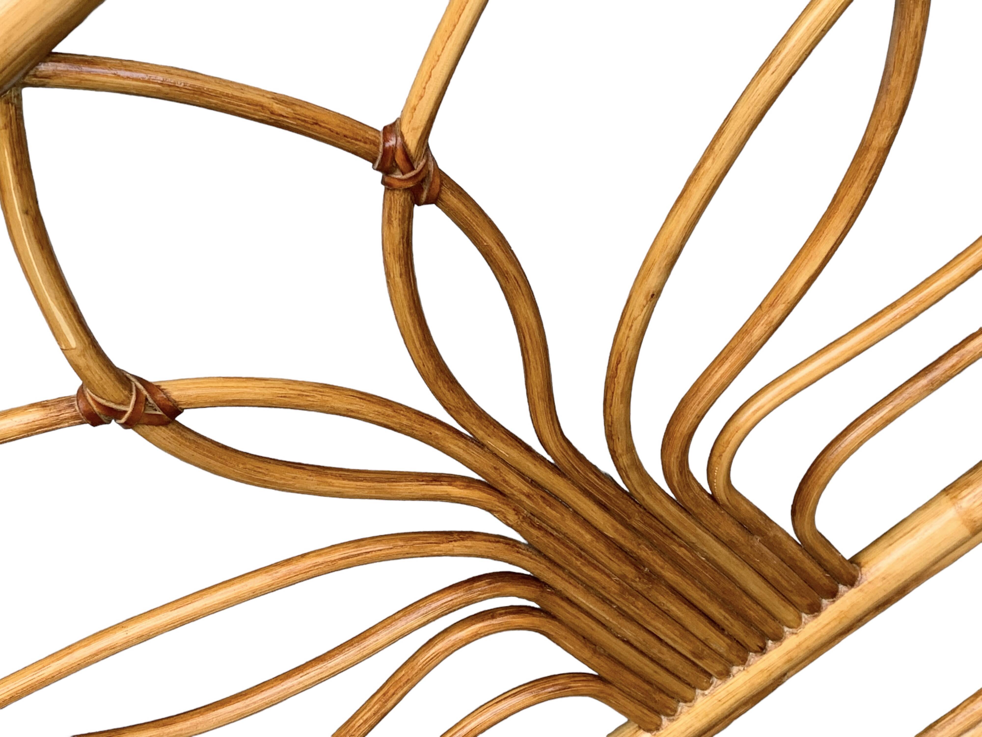 Vintage rattan headboard 1970 140cm