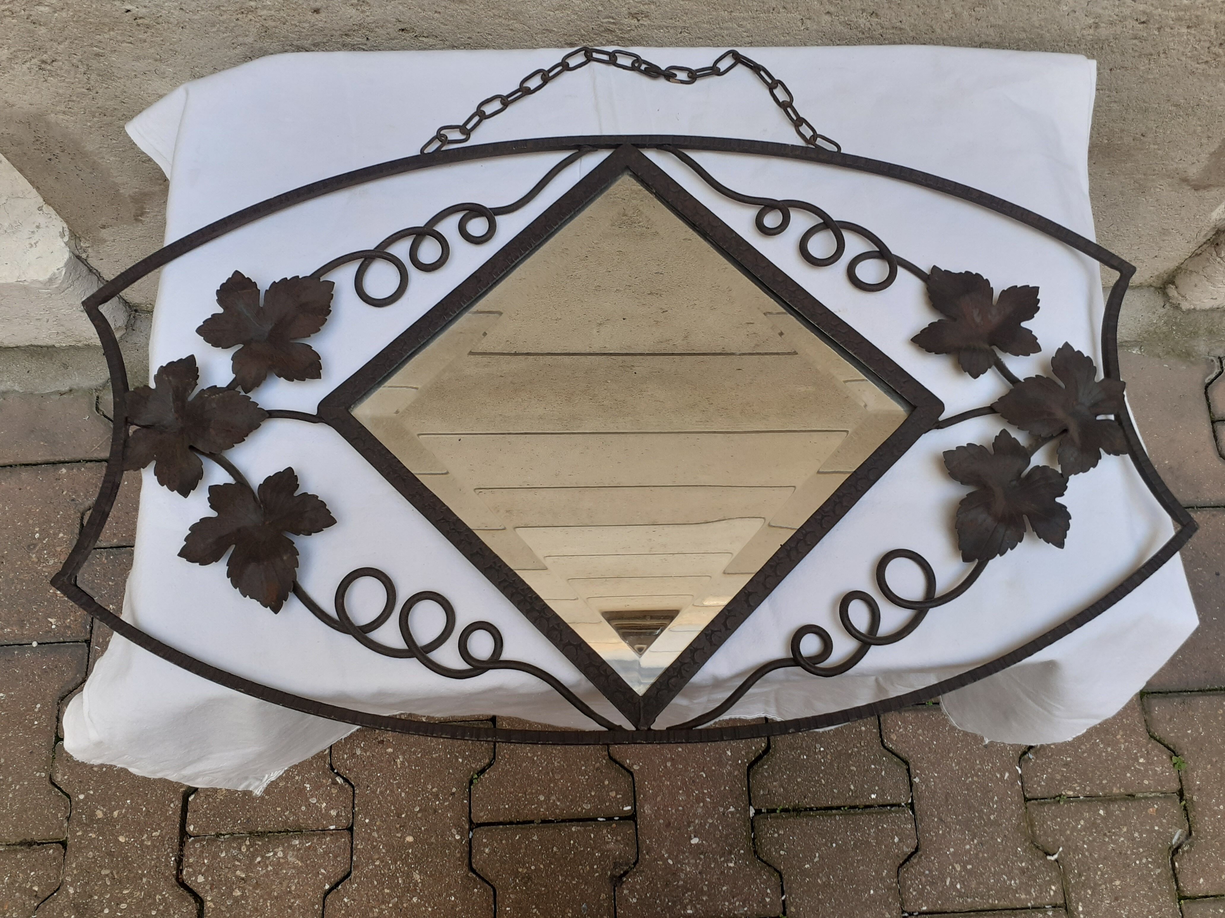 Art Deco style mirror - 40x69cm
