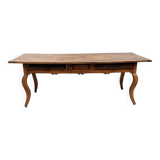 19th century walnut drapery table 2m1