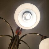 Space Age chrome and globe pendant light, Italy, 1960-70