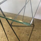 Glass trestle desk