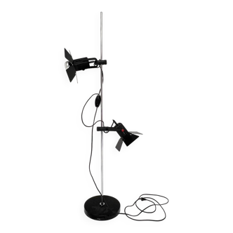 Black vintage floor lamp, 1970's