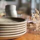 Set of 6 handmade plates