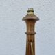 Art Deco tapered floor lamp in solid oak from the 1930s-1940s.