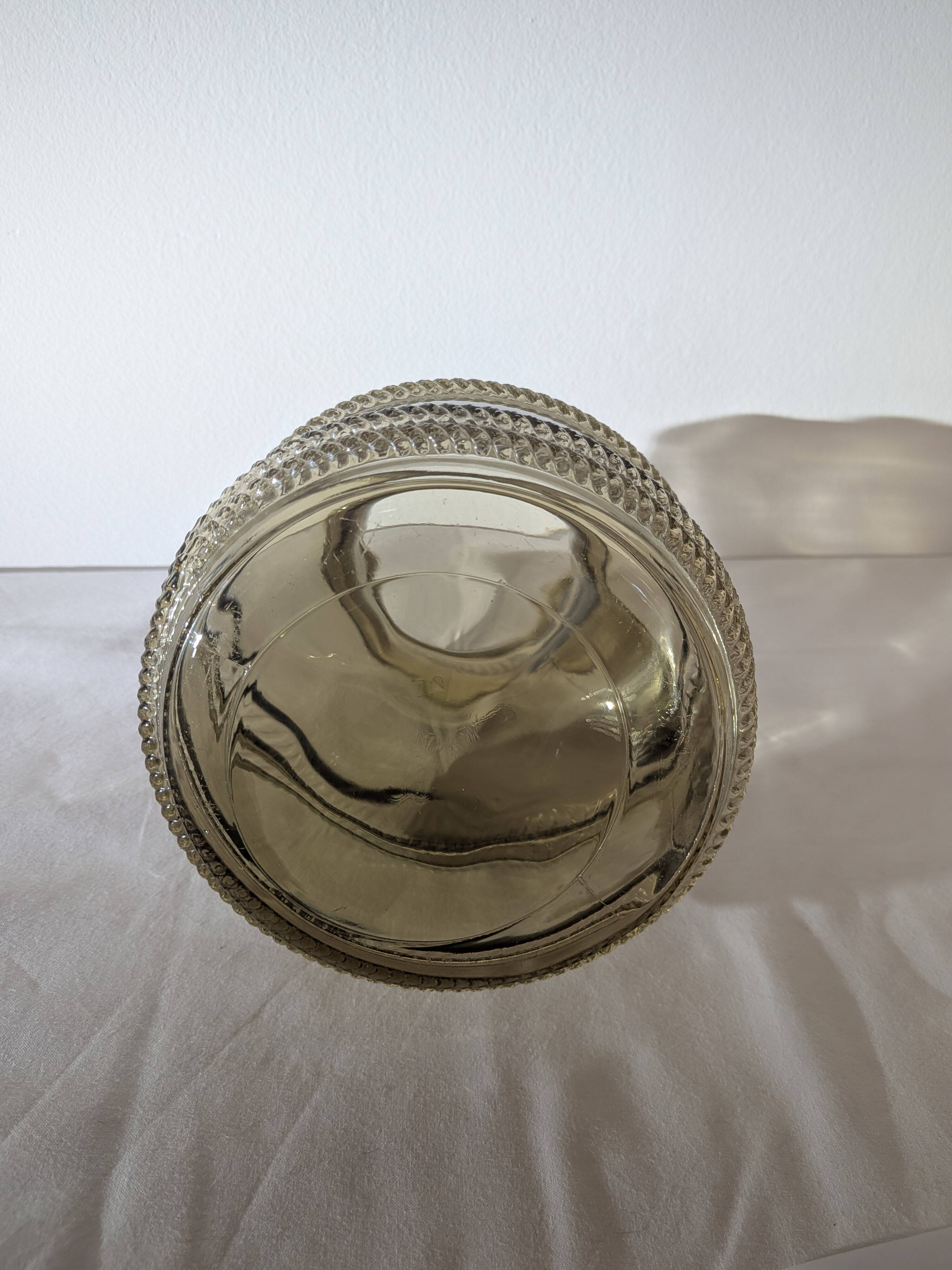 Vintage smoked glass carafe