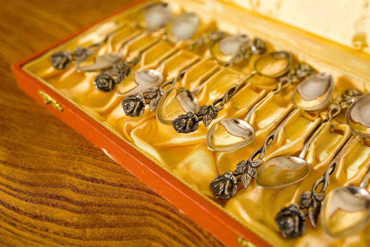 Vintage Dessert Teaspoons in Silver, 1948, Set of 14